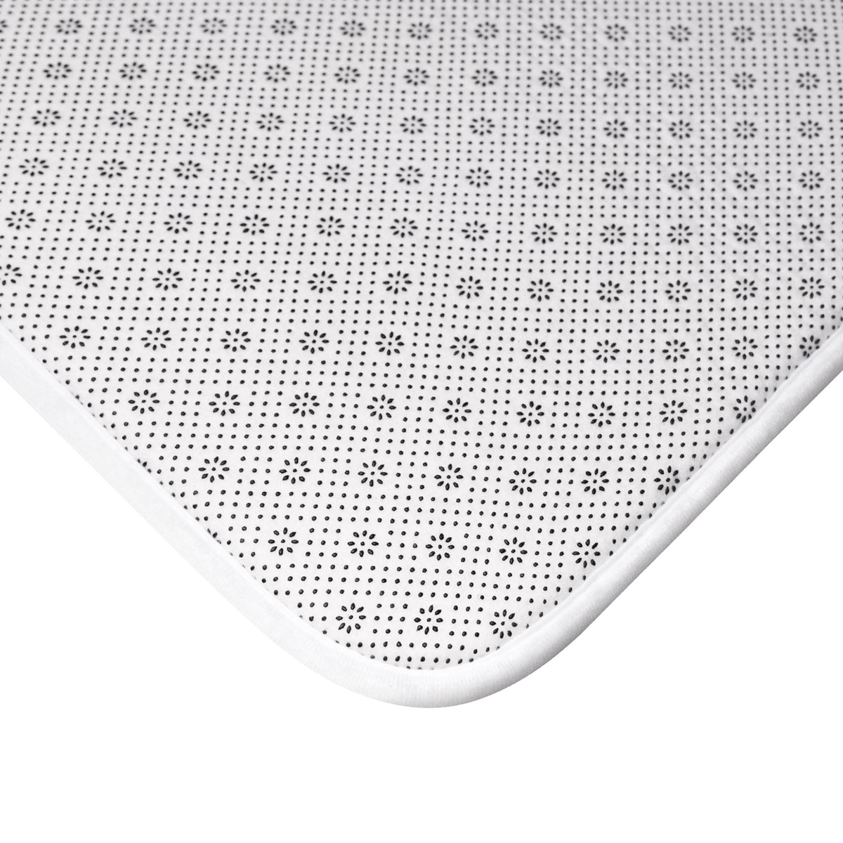 Still Healing Bath Mat – Inspirational Pink Floral Bathroom Rug ("Not Perfect, But Progressing")