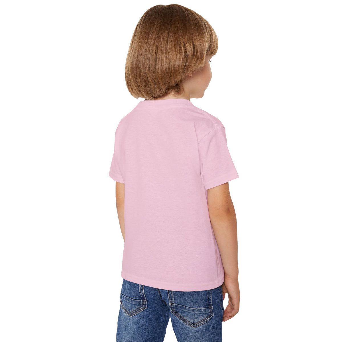 Toddler T-Shirt — "Brave Little Heart" Personalized Bear Design (Love Never Leaves)