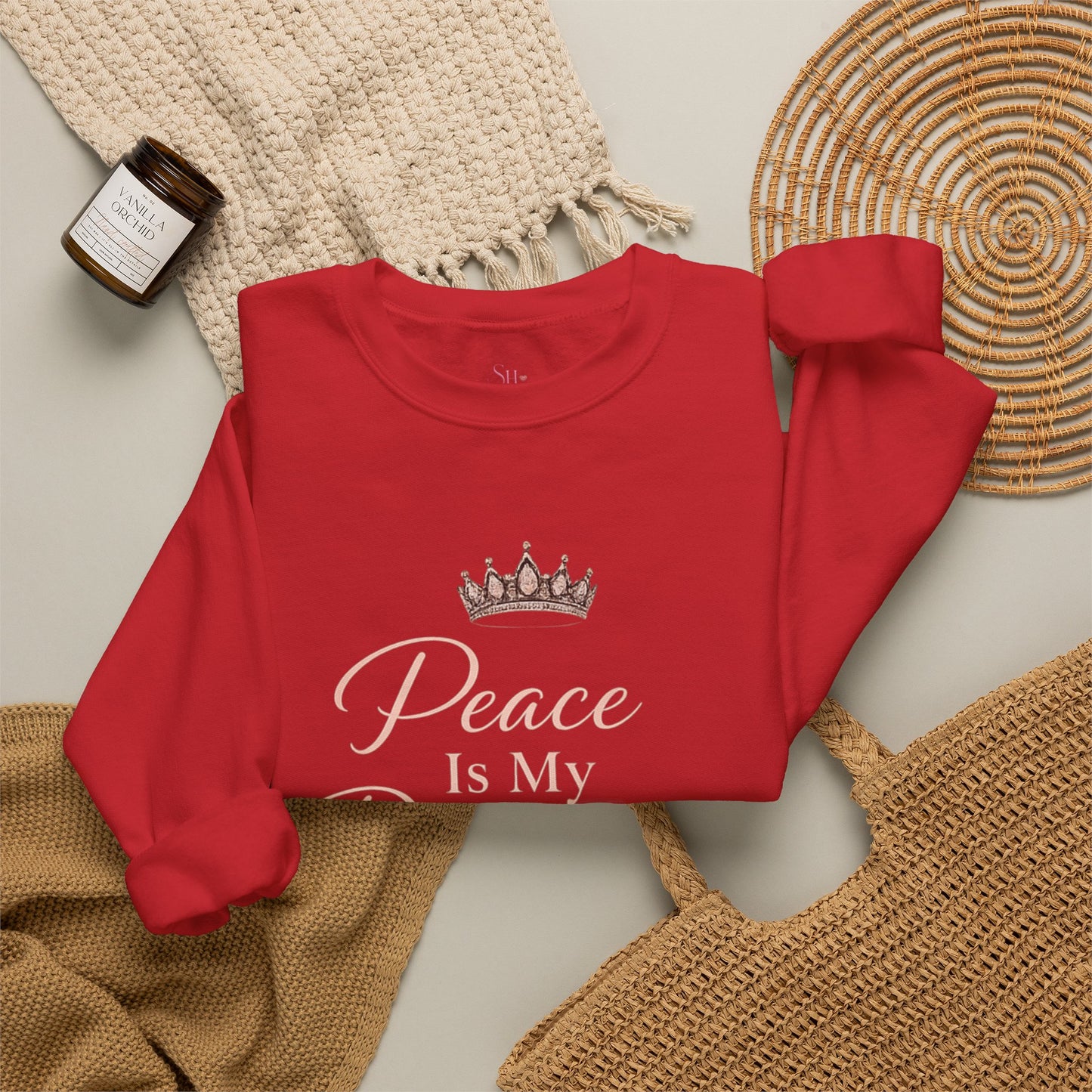 Peace Is My Dopamine Crewneck Sweatshirt — Spiritual Healing Pullover