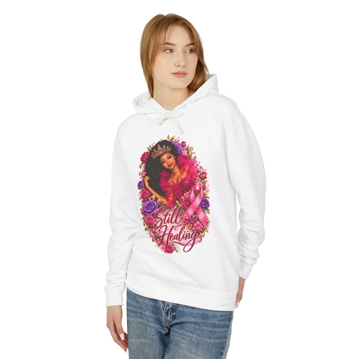 Breast Cancer Survivor Hoodie β Still Healing Floral Pink Ribbon Sweatshirt