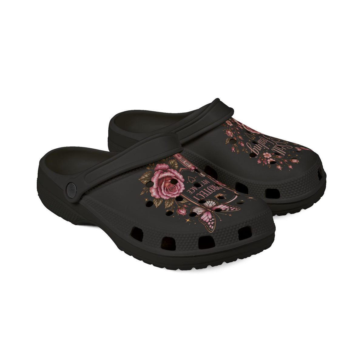 Soul Healing Floral EVA Clogs — Protective Peace Rosette Slip-Ons