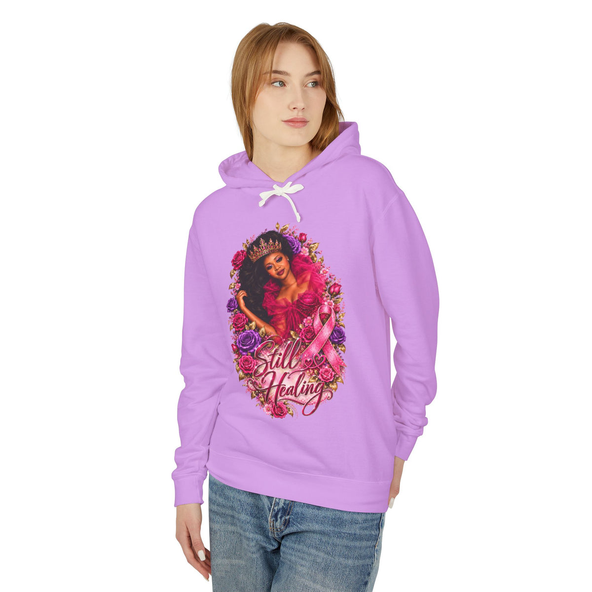 Breast Cancer Survivor Hoodie β Still Healing Floral Pink Ribbon Sweatshirt