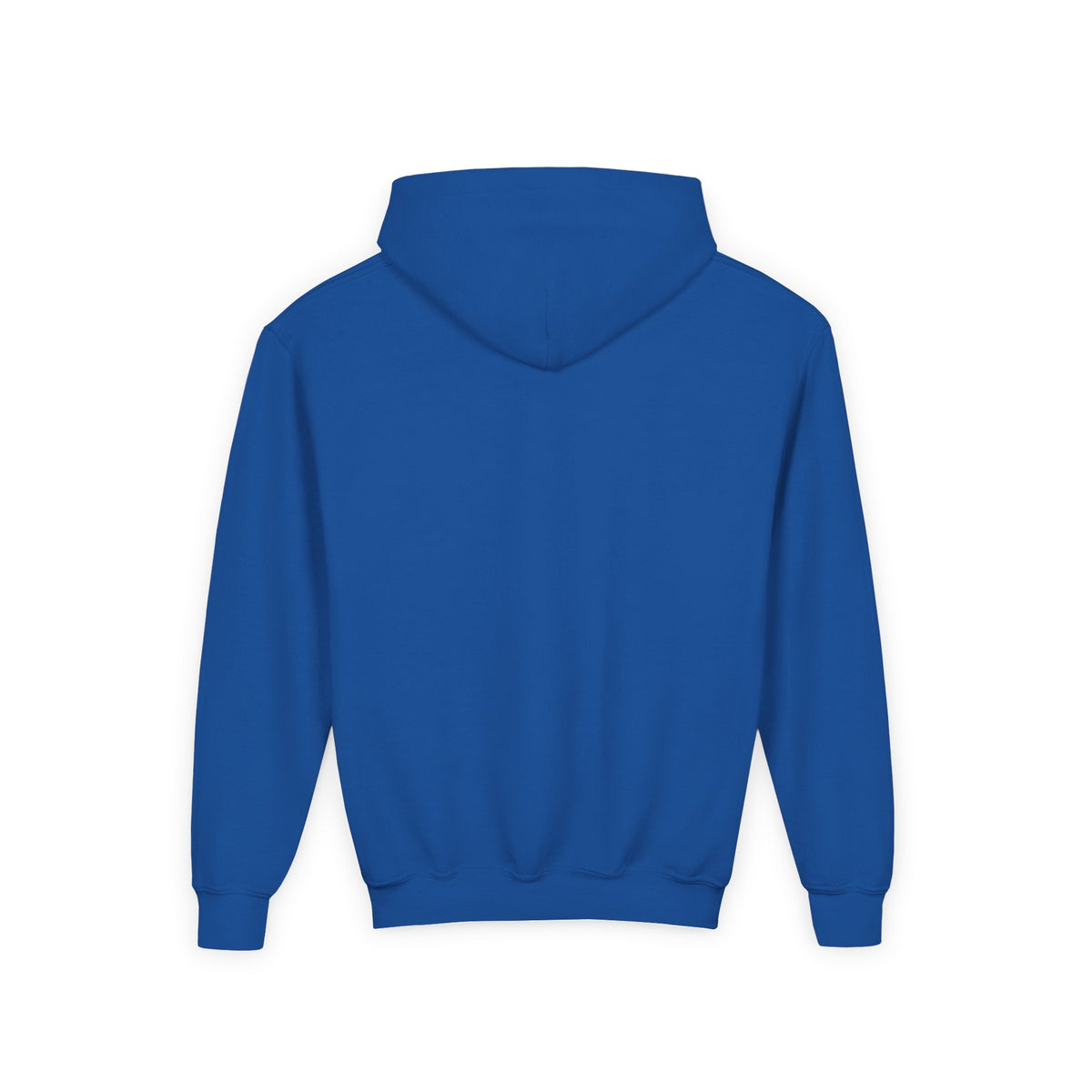 Youth Hoodie - "Brave Little Heart" Cute Blue Whale Crown Design