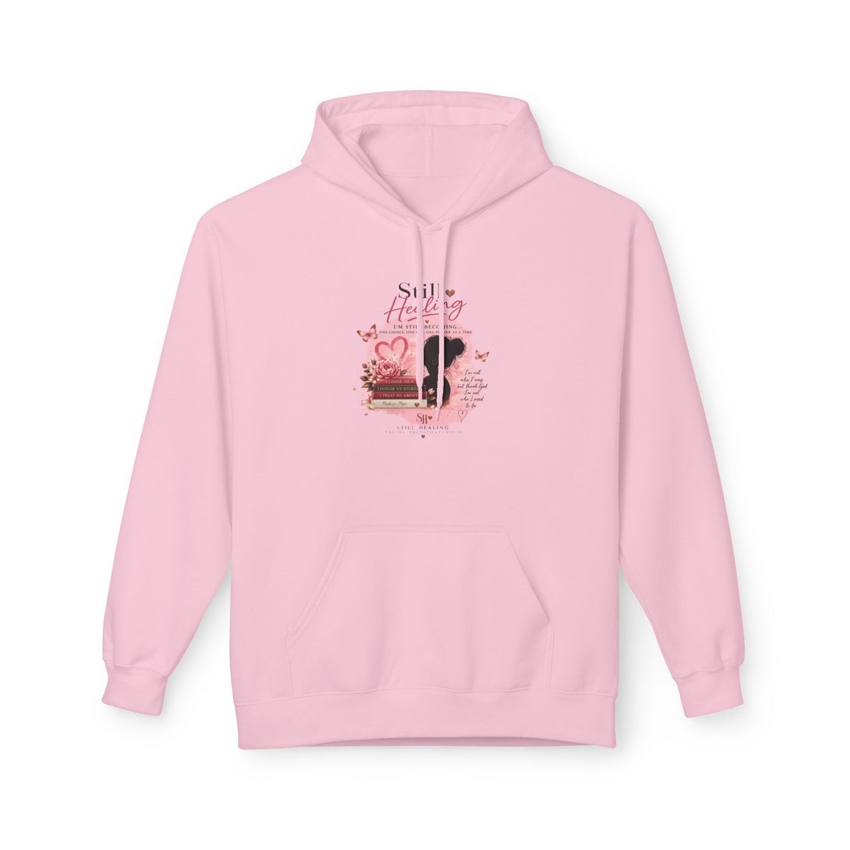 Hoodie β Pink Rose Watercolor Quote Pullover