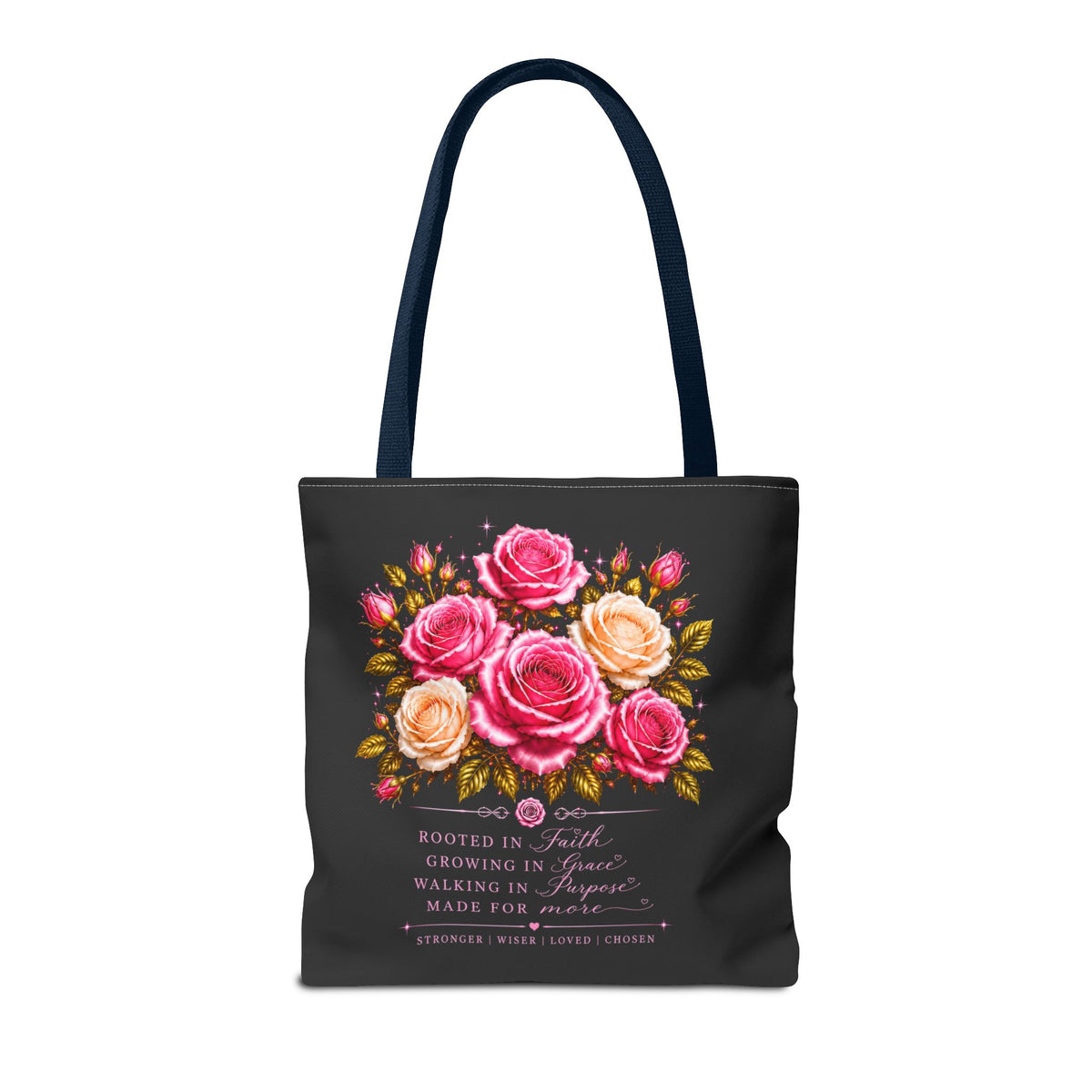 Still Healing Floral Memorial Tote Bag — Inspirational Grief Support Shopping Bag