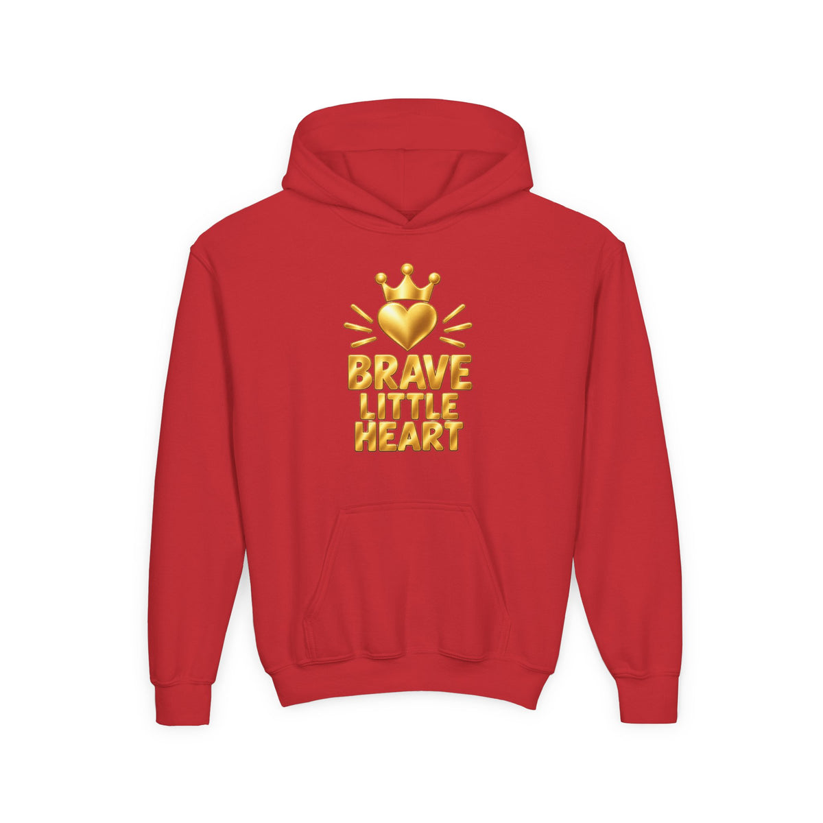Brave Little Heart Crown Youth Hoodie