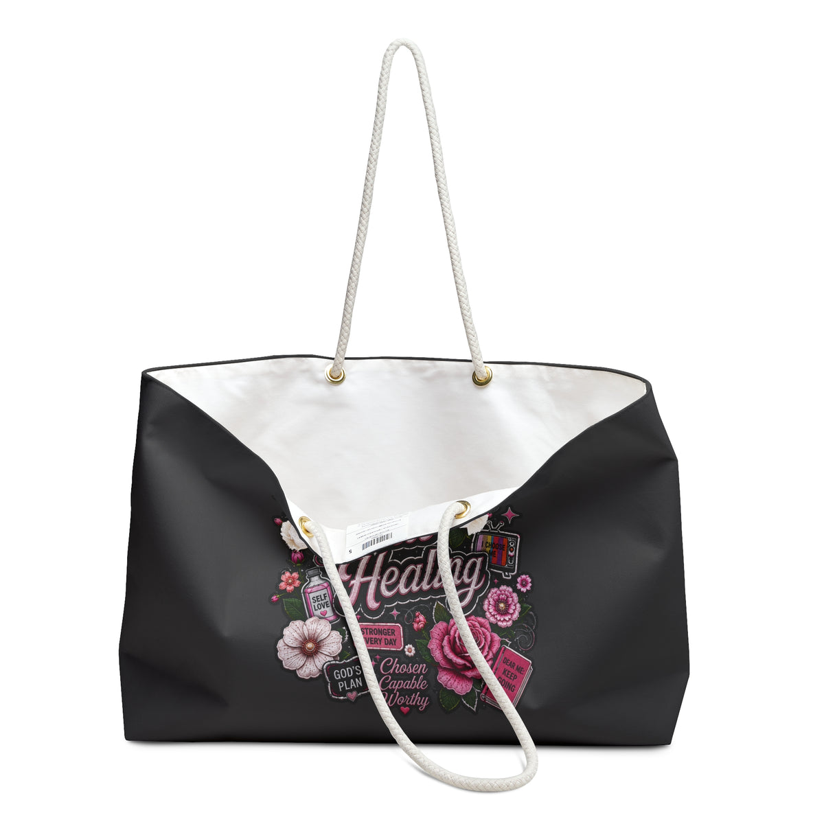 Still Healing Weekender Bag — Floral Support Travel Tote