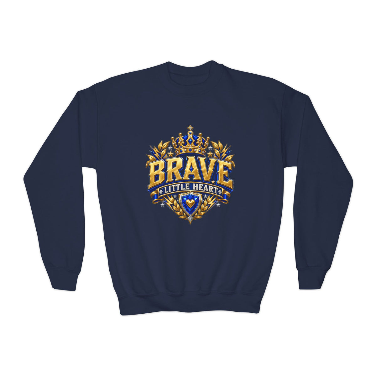 Brave Little Hearts Youth Sweatshirt β Courage Lives Within Me Crewneck