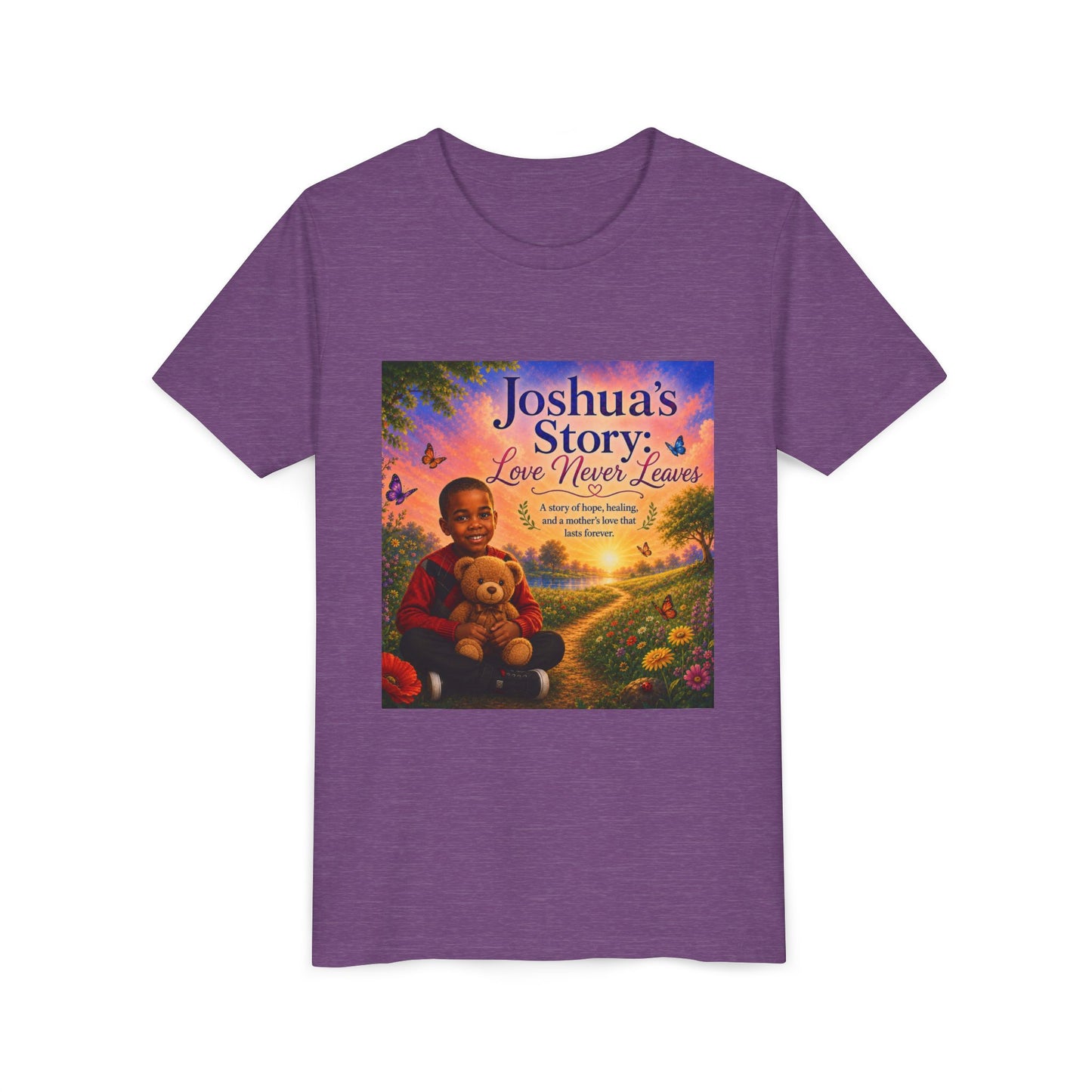 Youth Tee - "Joshua's Story: Love Never Leaves" Illustrated Kids T‑Shirt