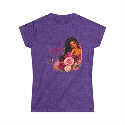 Still Becoming Floral Women's Tee — Inspirational "Still Healing" Motivational Shirt
