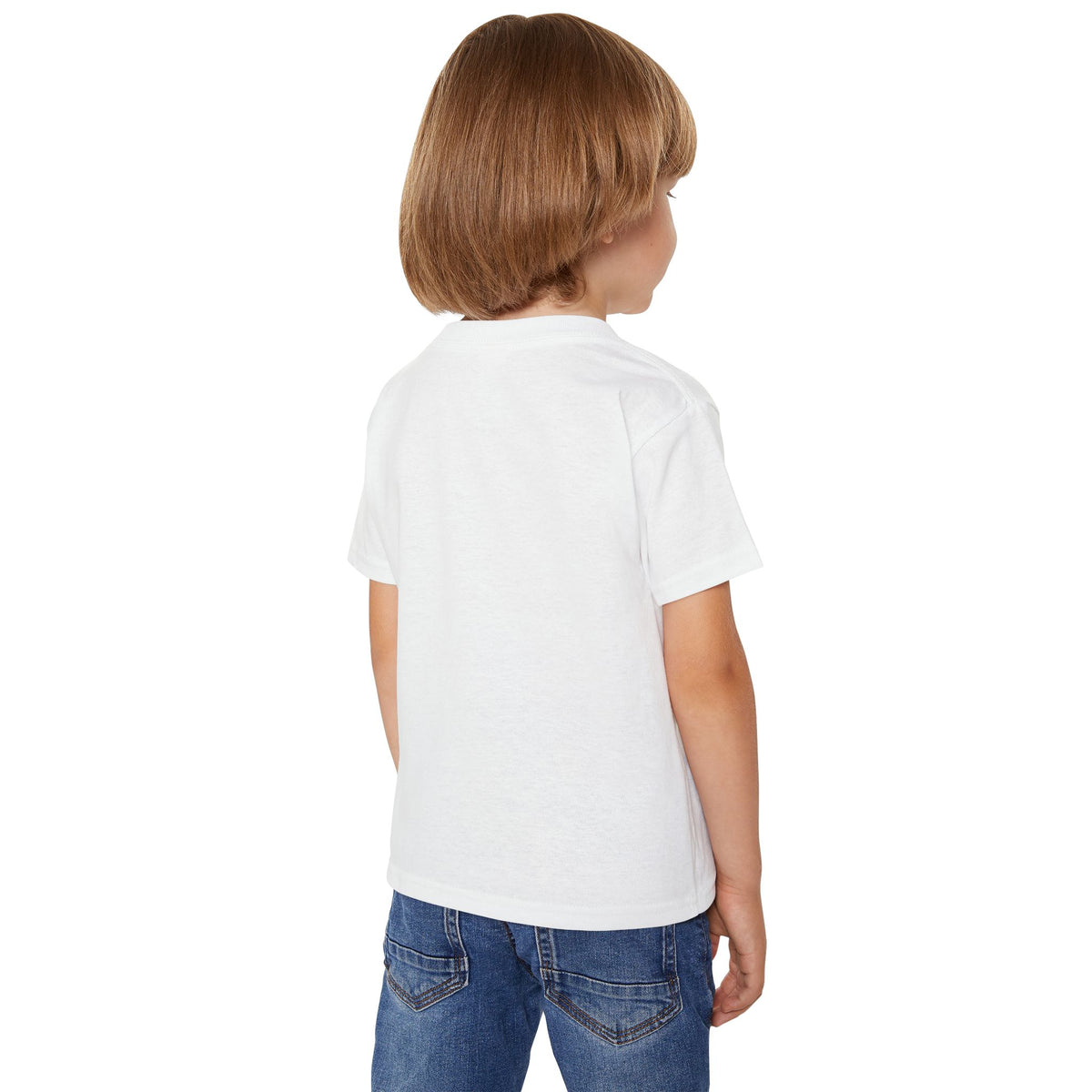Toddler T-Shirt — "Brave Little Heart" Personalized Bear Design (Love Never Leaves)