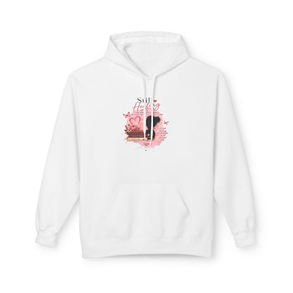 Hoodie — Pink Rose Watercolor Quote Pullover