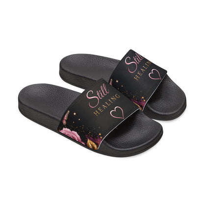 Floral Night Slide Sandals — Women's Removable-Strap Summer Slides