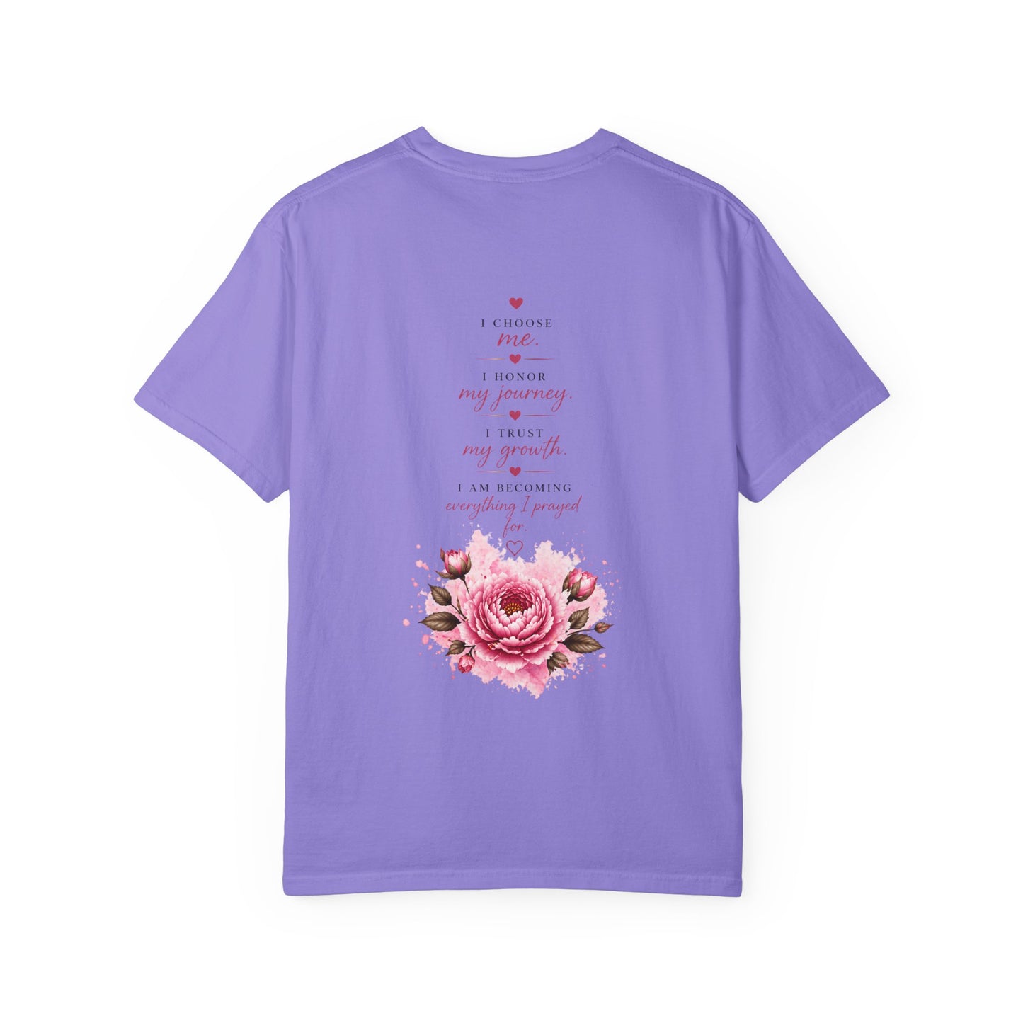 T-Shirt — "Still Healing" Inspirational Recovery Tee (Pink Floral)