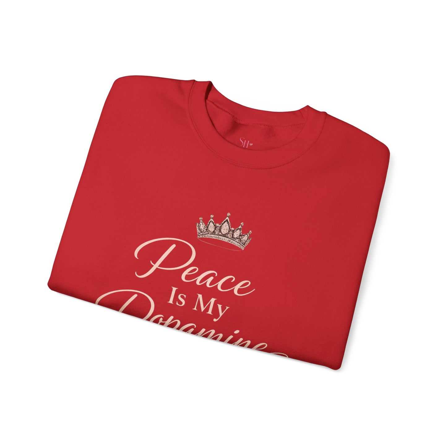 Peace Is My Dopamine Crewneck Sweatshirt — Spiritual Healing Pullover