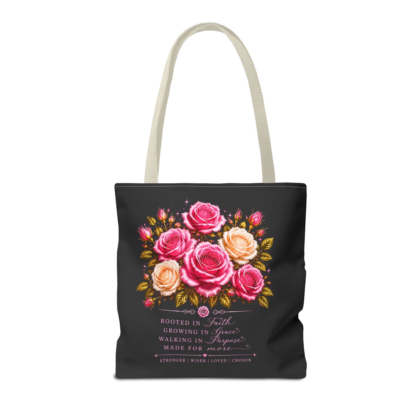 Still Healing Floral Memorial Tote Bag — Inspirational Grief Support Shopping Bag