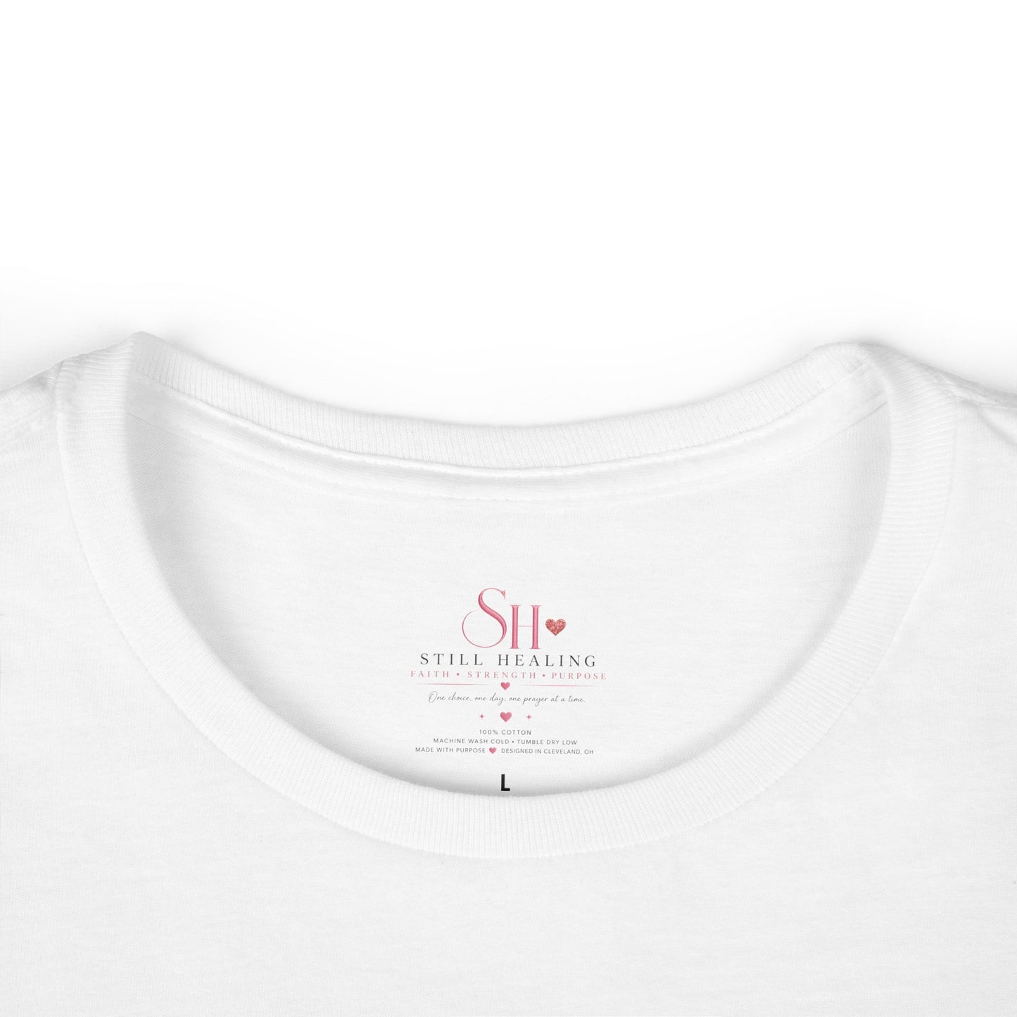 Still Becoming Floral Women's Tee — Inspirational "Still Healing" Motivational Shirt