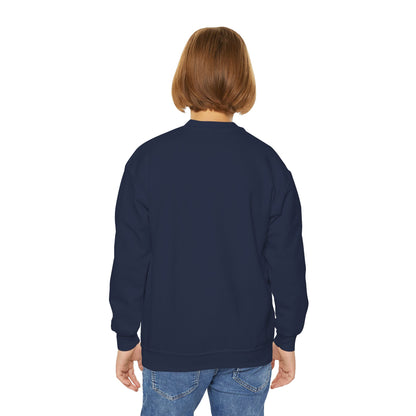 Youth Sweatshirt — "Brave Little Heart" Watercolor Butterfly Crewneck