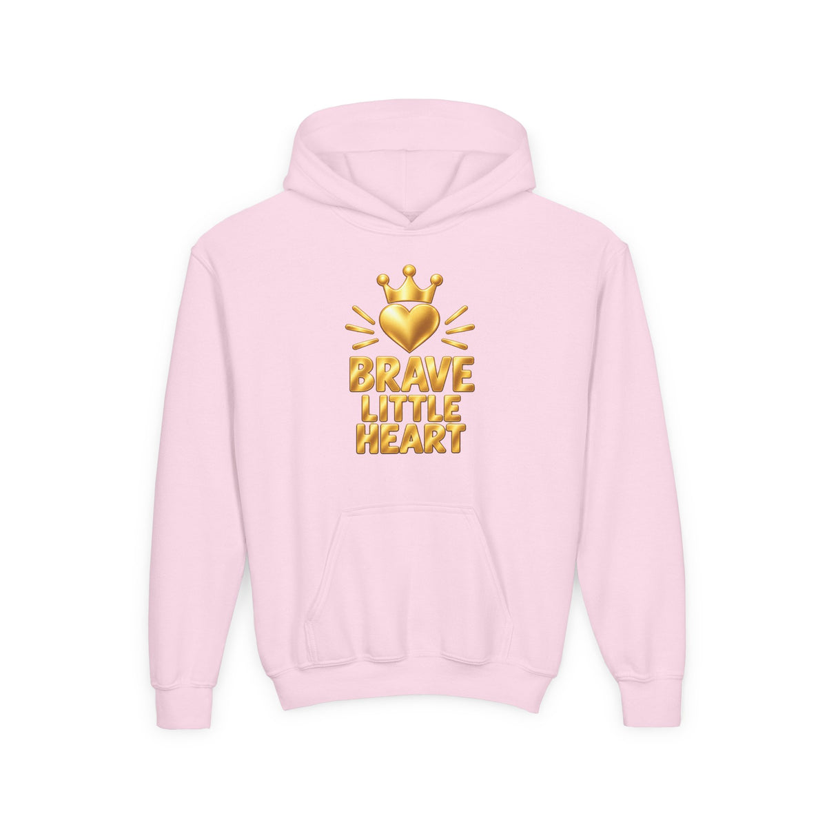 Brave Little Heart Crown Youth Hoodie