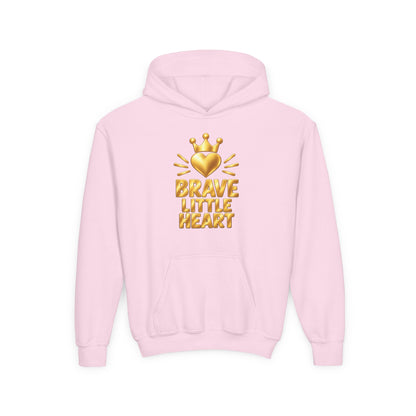 Brave Little Heart Crown Youth Hoodie