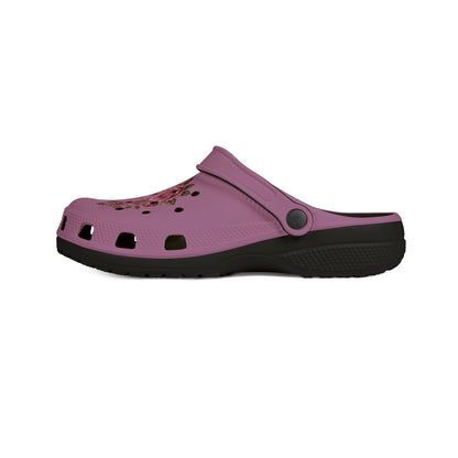 Floral Butterfly Foam Clogs — Pink EVA Garden Clogs