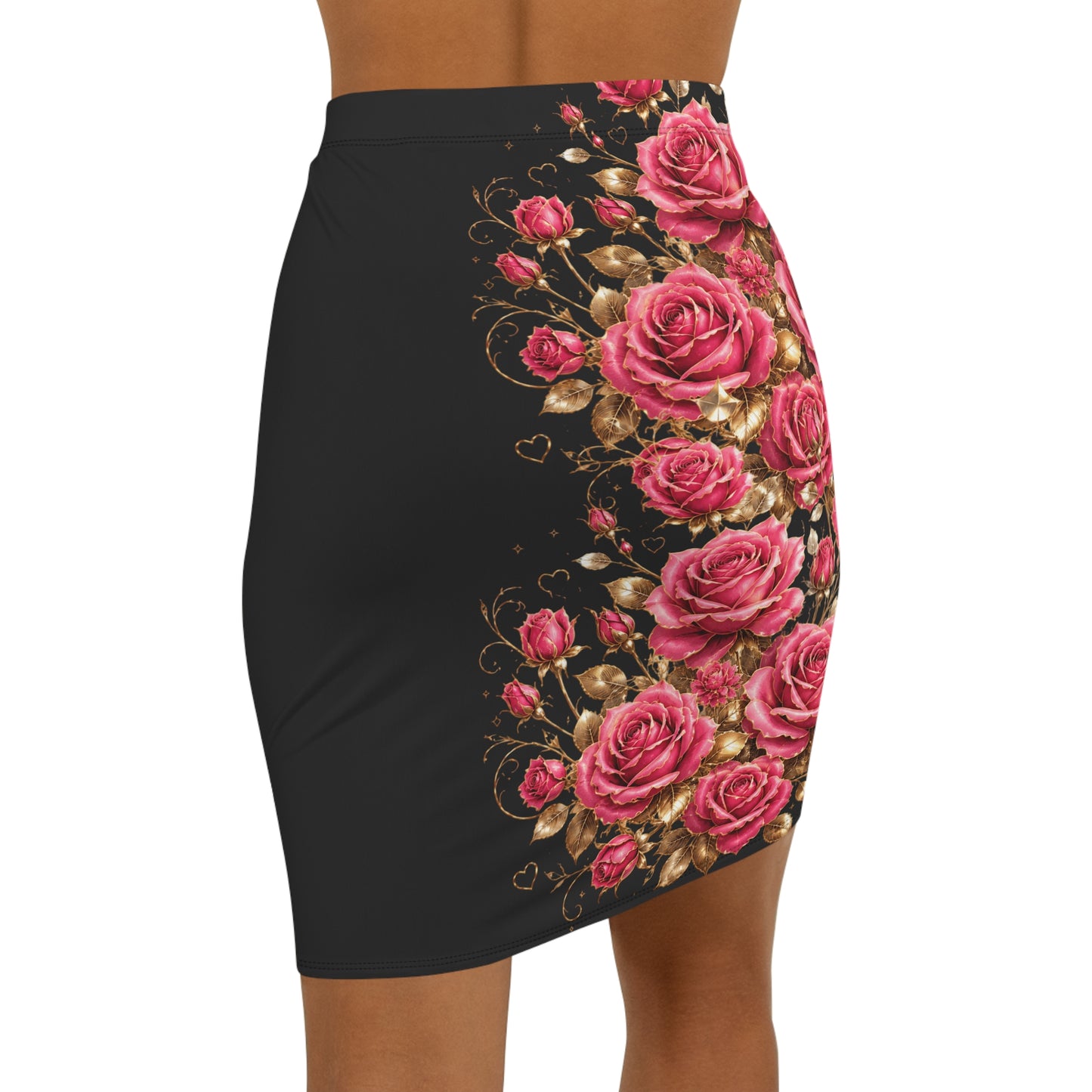Still Healing Floral Pencil Skirt