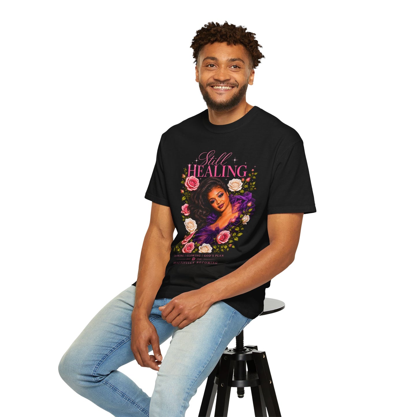 Still Healing Floral T-Shirt — Inspirational Faith-Based Tee