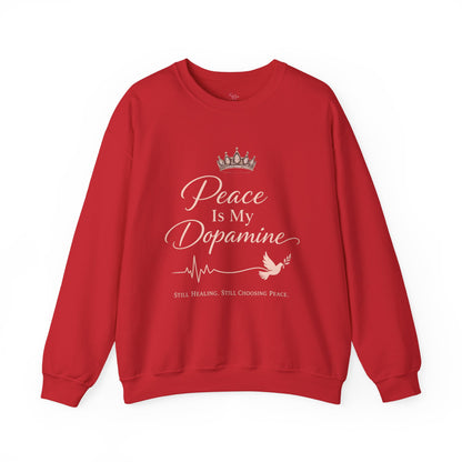 Peace Is My Dopamine Crewneck Sweatshirt — Spiritual Healing Pullover