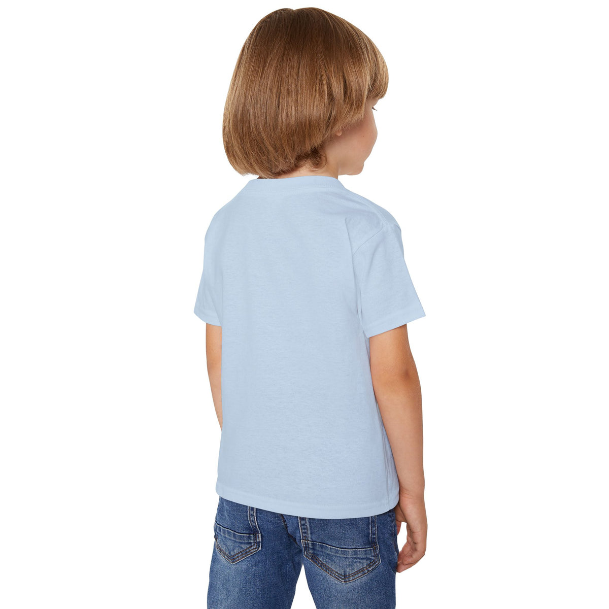 Toddler T-Shirt — "Brave Little Heart" Personalized Bear Design (Love Never Leaves)