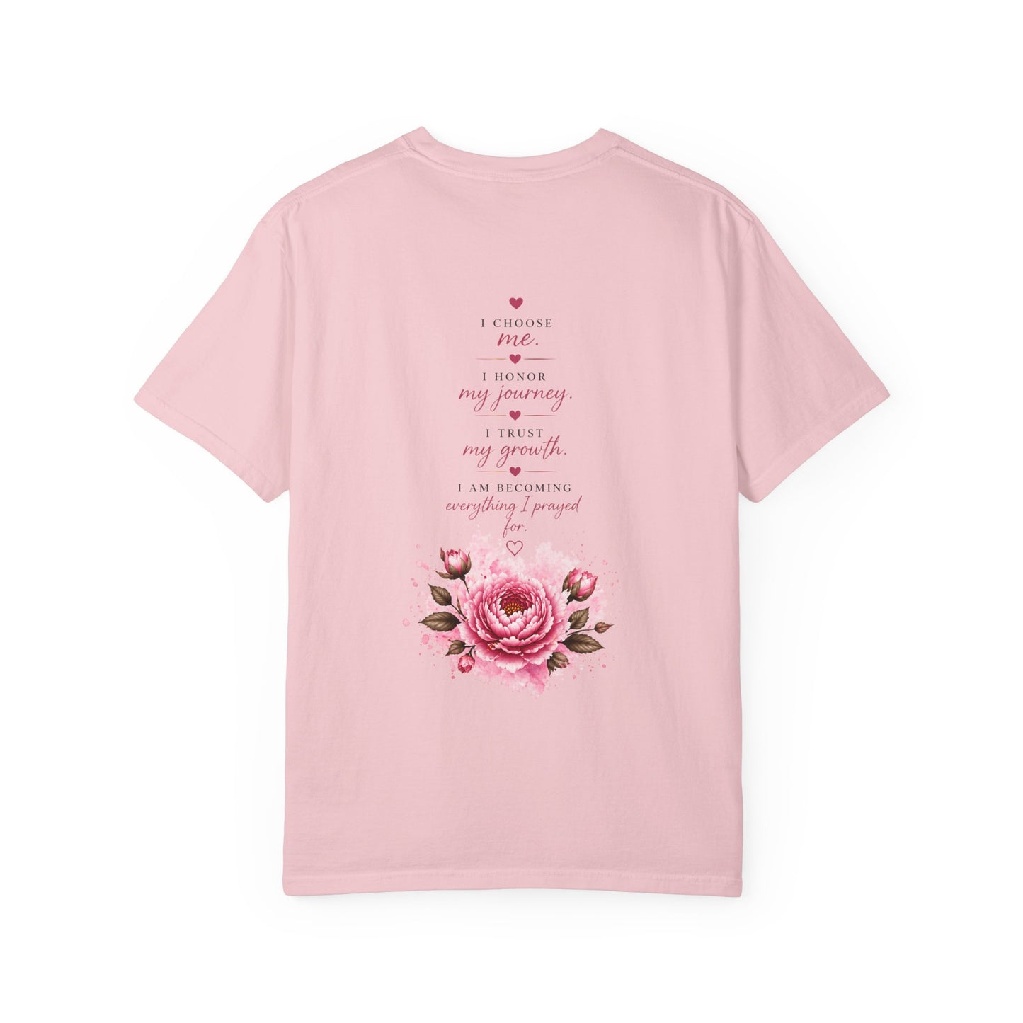 T-Shirt — "Still Healing" Inspirational Recovery Tee (Pink Floral)