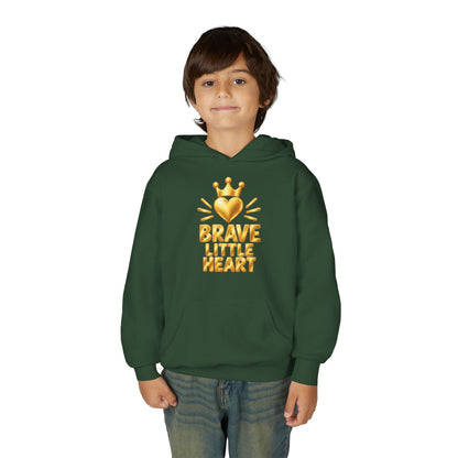 Brave Little Heart Crown Youth Hoodie