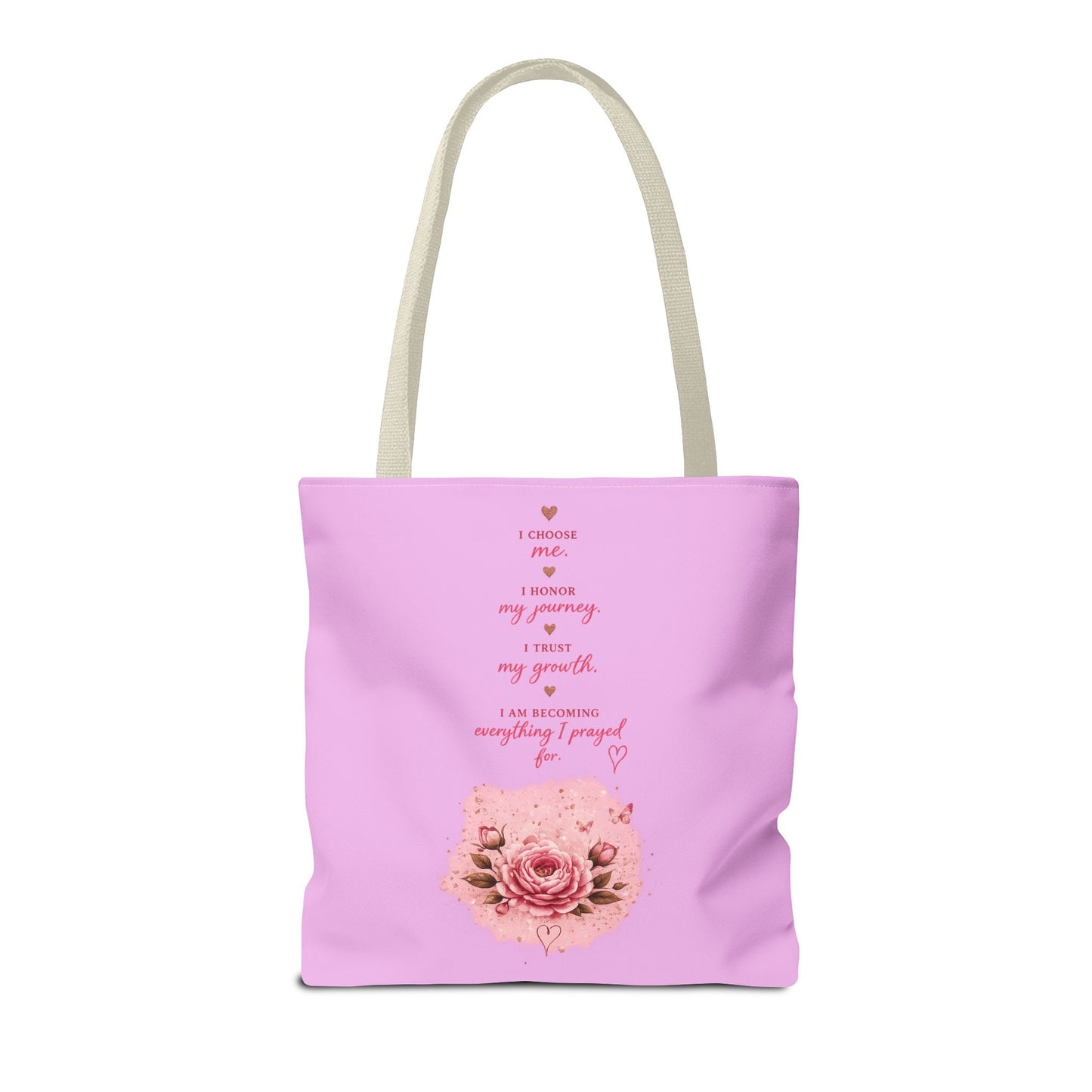 Still Healing Pink Inspirational Tote Bag — 'I'm Still Becoming' Self-Love Gift