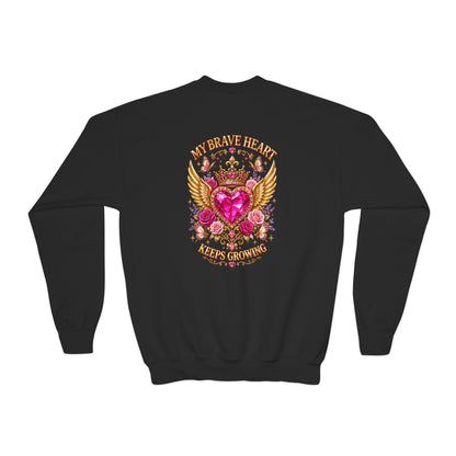 Brave Little Heart Youth Crewneck Sweatshirt