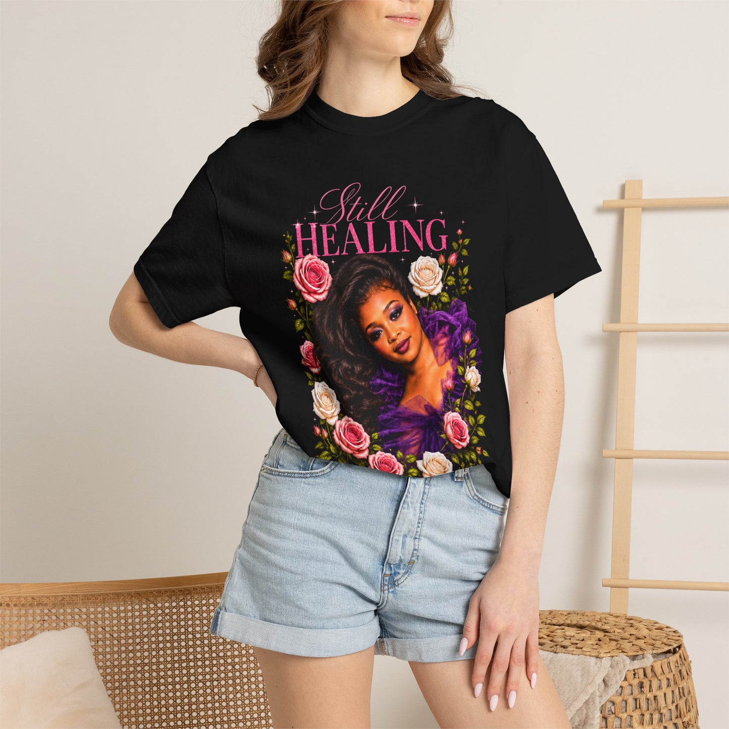 Still Healing Floral T-Shirt — Inspirational Faith-Based Tee