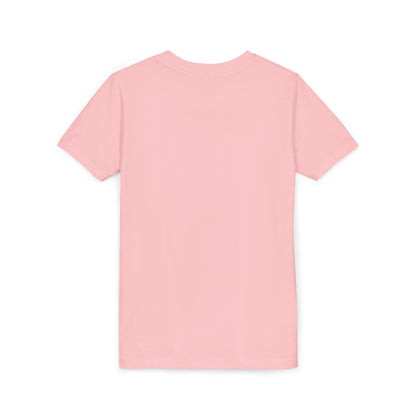 Brave Heart Club Youth Tee — Pastel Rainbow & Teddy Kids Shirt (“Brave Heart Club” Design)