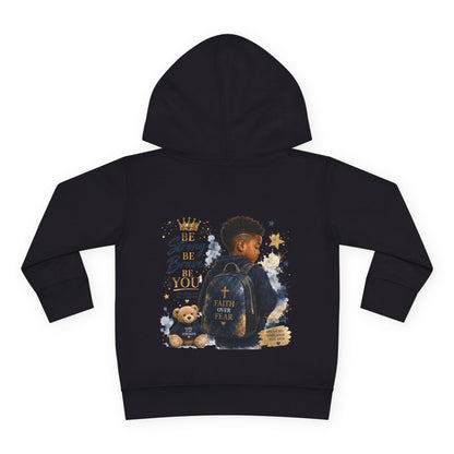 Toddler Hoodie — "Be Strong & Brave" Backprint Kids Pullover