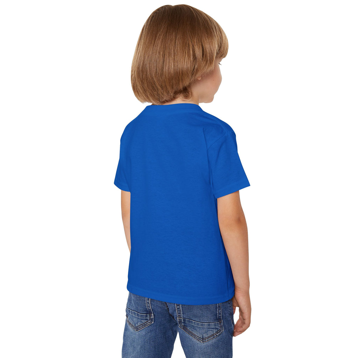 Toddler T-Shirt — "Brave Little Heart" Personalized Bear Design (Love Never Leaves)
