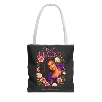 Still Healing Floral Memorial Tote Bag — Inspirational Grief Support Shopping Bag