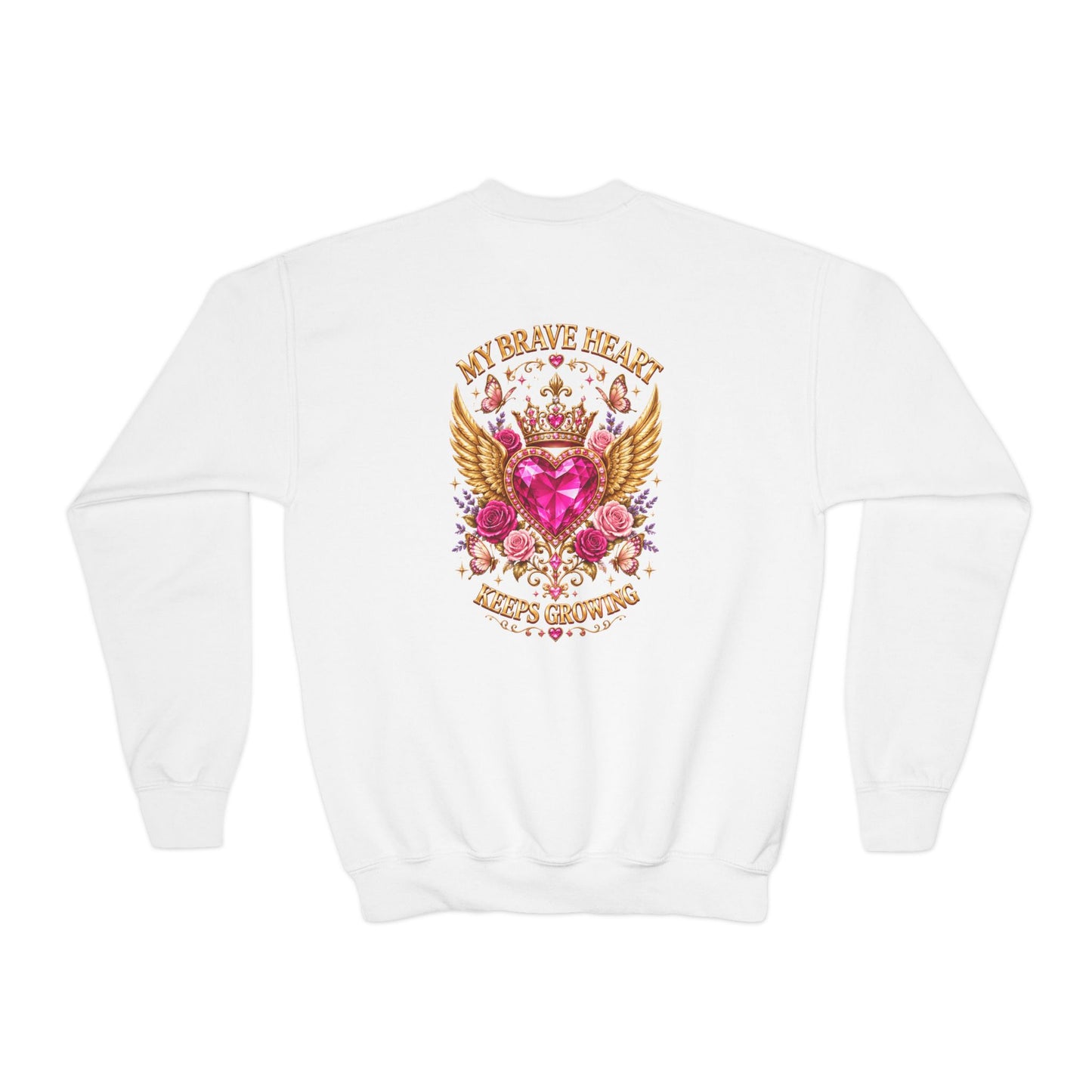 Brave Little Heart Youth Crewneck Sweatshirt