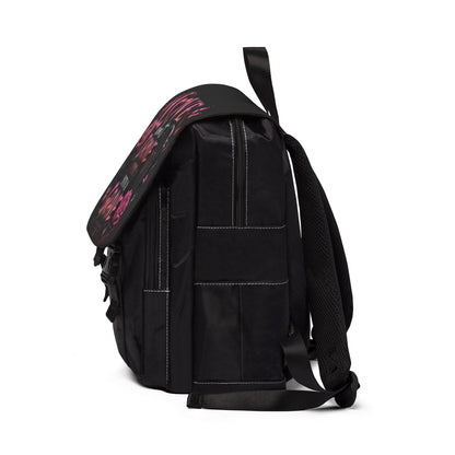 Backpack – "Love Don't Drive You Into a Grave" Gothic Rose Shoulder Backpack