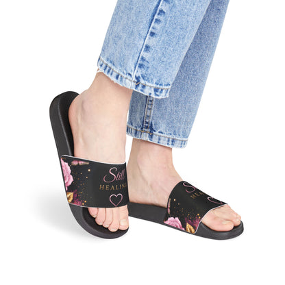 Floral Night Slide Sandals — Women's Removable-Strap Summer Slides