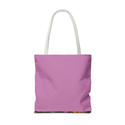 Love Never Leaves Tote Bag — Mother & Child Floral Sunset AOP Tote
