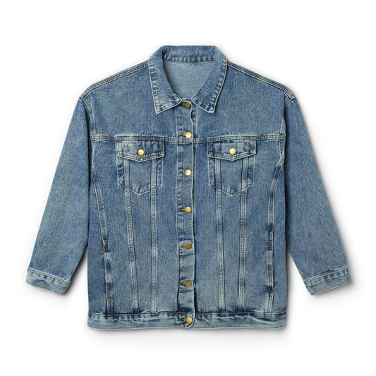 Women's Denim Jacket — "Still Healing" Floral Back Patch