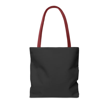 Tote Bag — "Love Don't Drive You Into a Grave" Gothic Pink Rose Statement Tote