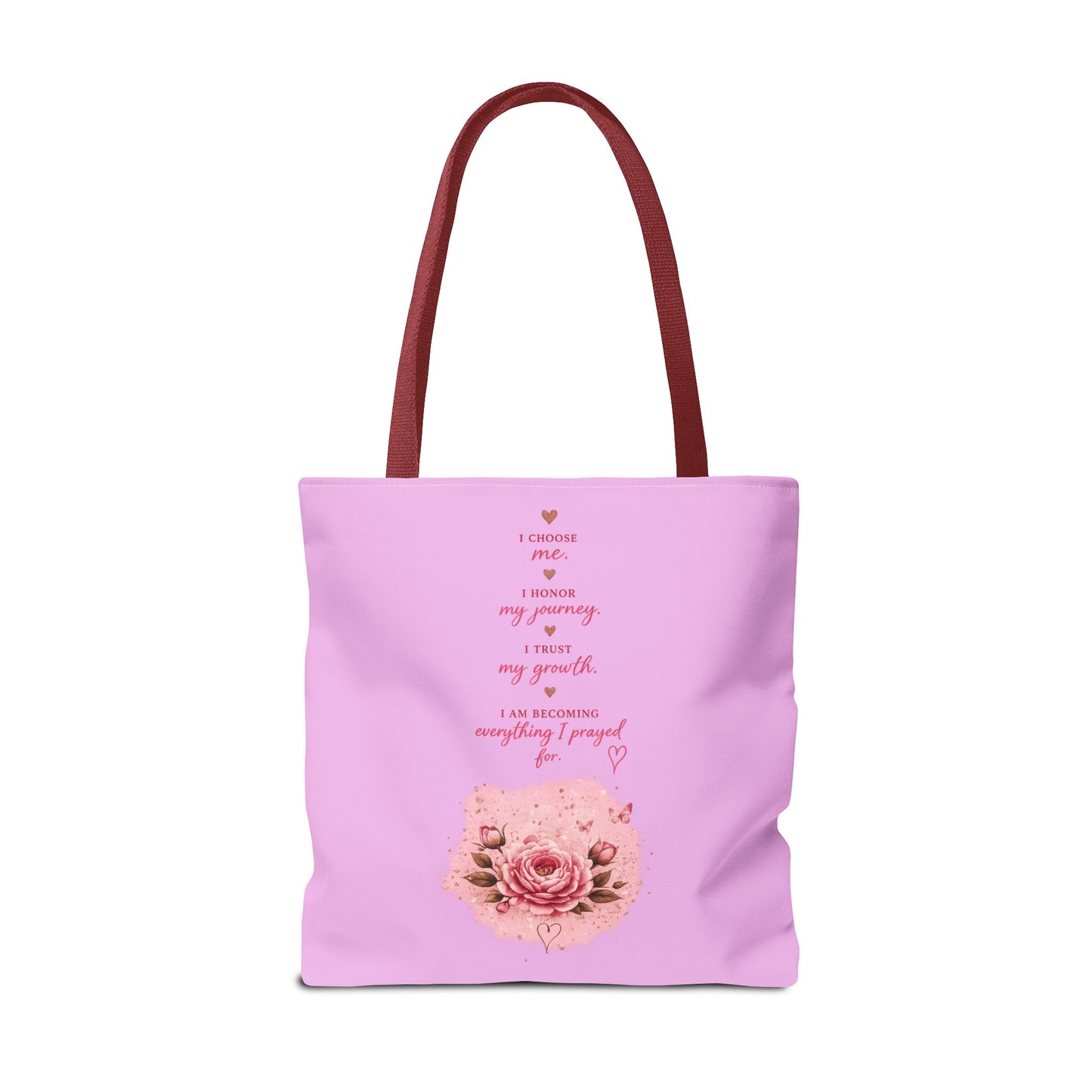 Still Healing Pink Inspirational Tote Bag — 'I'm Still Becoming' Self-Love Gift