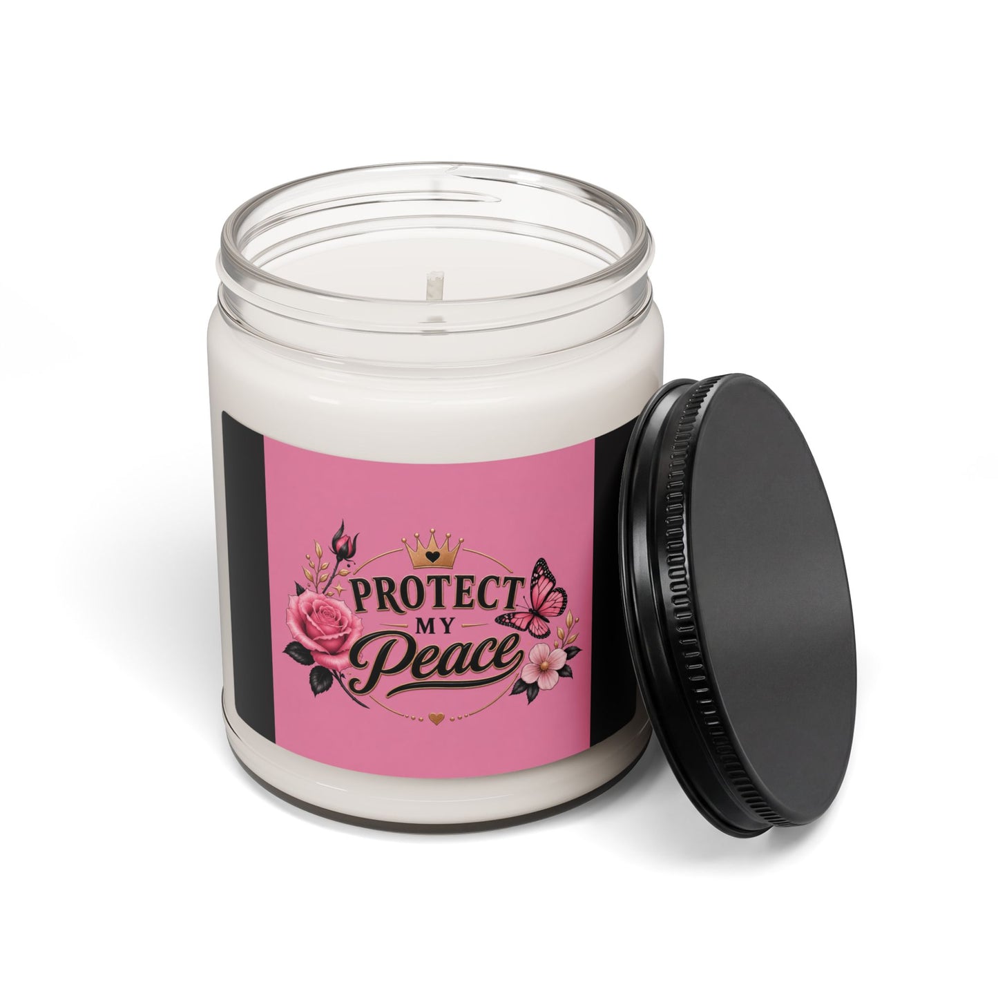 Protect My Peace Scented Soy Candle — 9oz Inspirational Aromatherapy Jar
