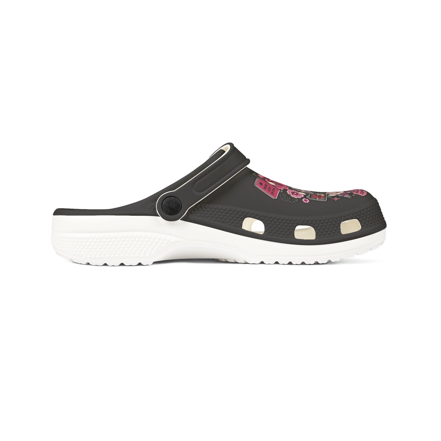 Still Healing Floral Clogs — "Protect My Peace" EVA Foam Shoes