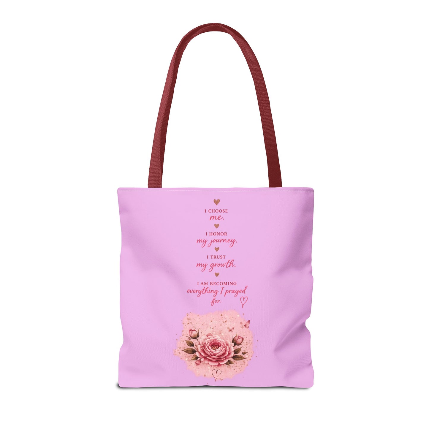 Still Healing Pink Inspirational Tote Bag — 'I'm Still Becoming' Self-Love Gift