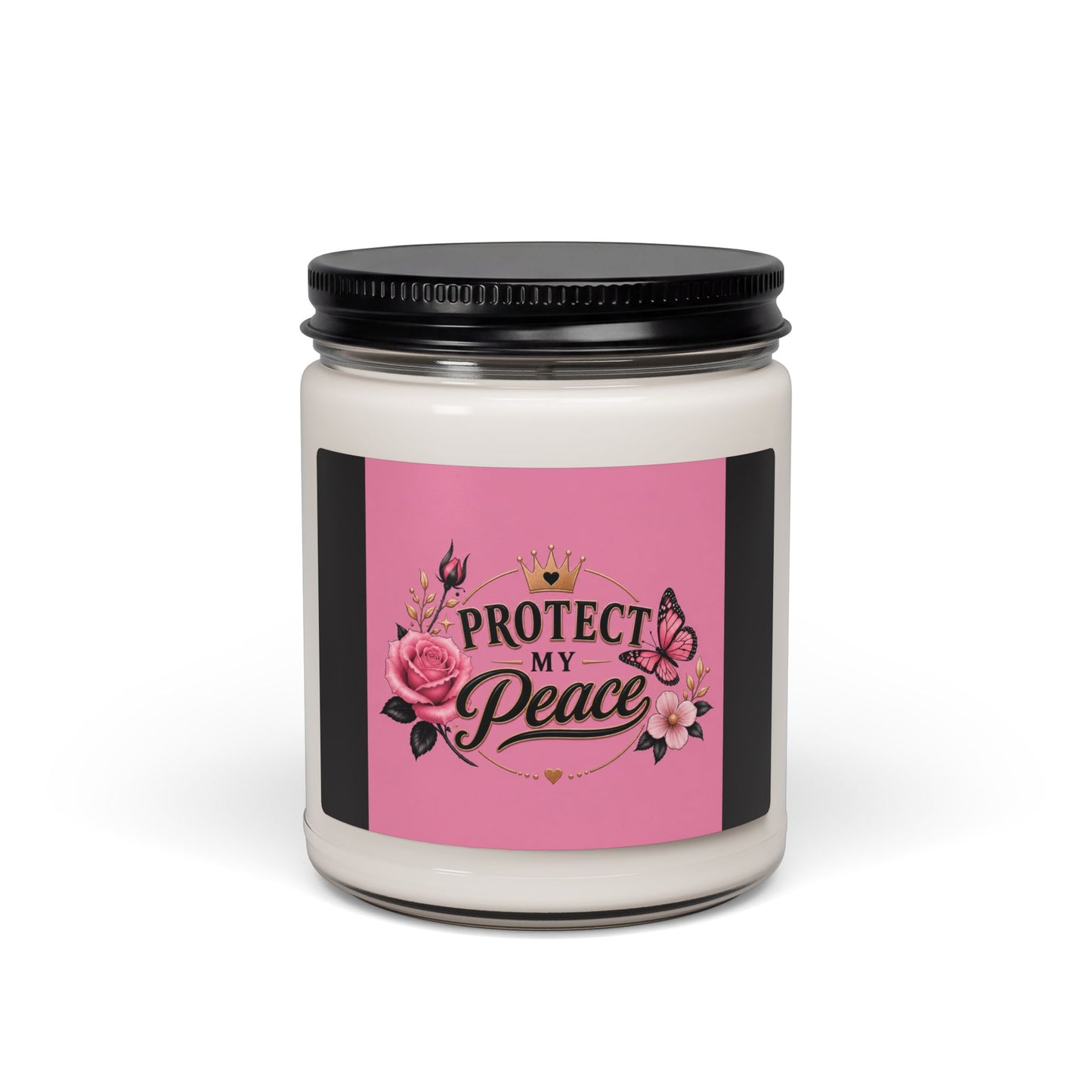 Protect My Peace Scented Soy Candle — 9oz Inspirational Aromatherapy Jar