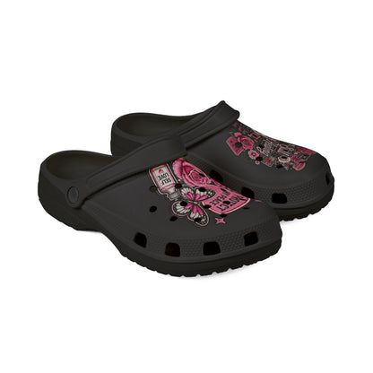 Still Healing Floral Clogs — "Protect My Peace" EVA Foam Shoes